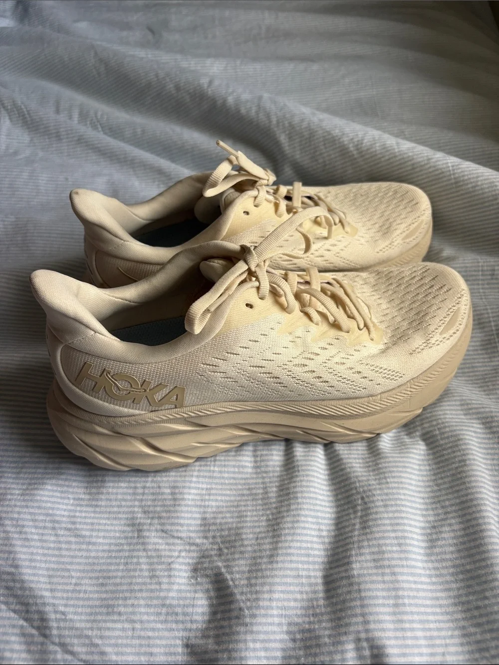 Hoka Women’s Clifton 8 Eggnog Running Sneakers
